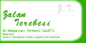 zalan terebesi business card